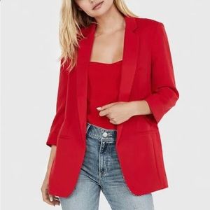 Red Express Boyfriend Blazer